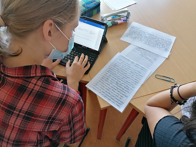 Projektgruppe "Das Abtei vergisst nicht!" des Abtei-Gymnasiums Duisburg-Hamborn