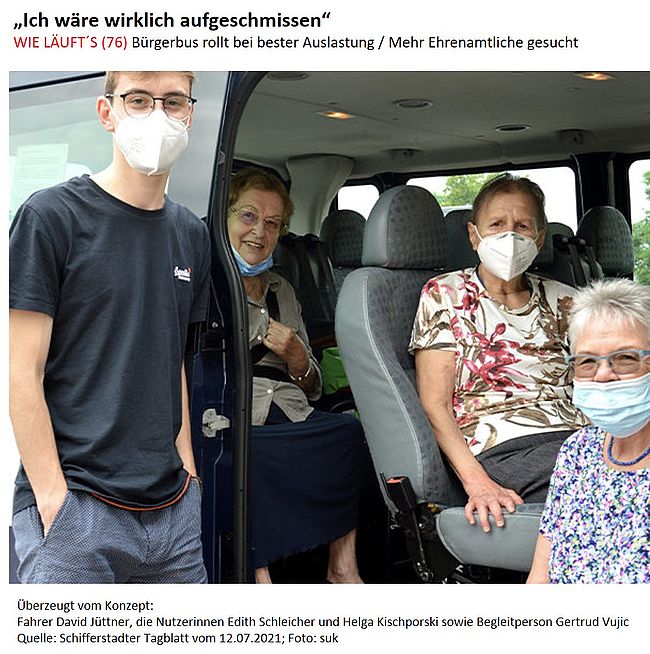 Bürgerbus Schifferstadt: Applikation zur Erstellung der Fahrpläne für den Bürgerbus Schifferstadt