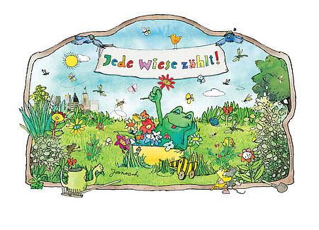 Logo Begrünungswettbewerb "Jede Wiese zählt!"
